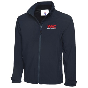 WMC Branded Premium Full Zip Soft Shell Jacket - Navy Blue